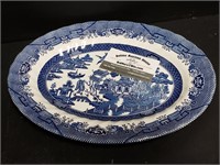 Churchill Blue Willow Serving Plate