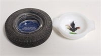 Ash Trays (2) Tire Rooster