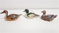 (3) Miniature Ducks 2.5"-3.5"