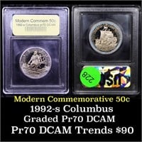 Proof 1992-S Columbus Modern Commem Half Dollar 50
