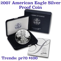 2007-w 1 oz .999 fine Proof Silver American Eagle