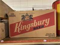 Kingsbury beer cardboard case for 24 - 12