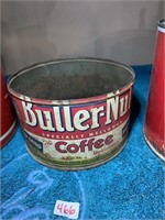butternut coffee tin no lid