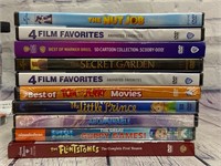 New Lot of 10 Assorted Kids DVD's