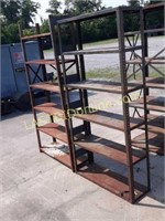 2 metal 5 tier Shelf Units