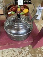 Stainless steel revere tea kettle
