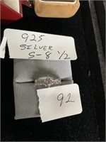 Engagement Ring Marked 925 size 8.5