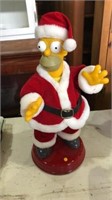 2002 Homer Simpson santa 12 inches tall