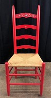 Hand-Painted High Back Chairs