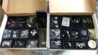 Lot of fashion jewelry sets in boxes