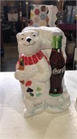 2000 Coca Cola polar bear artist cookie jar 12