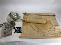 Meat or food grinder, pasta sheet & rolling pin