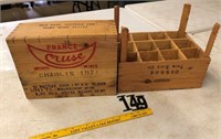 France Cruse Wine box wood