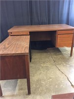 Large L Shape Wooden Desk