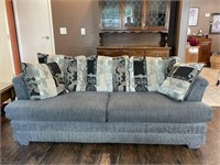 Grey Tone Fabric Couch / Love Seat