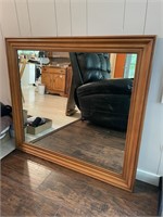 Large Mirror w/ Wooden Frame