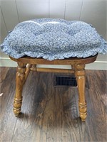 Wooden Stool with Cushion