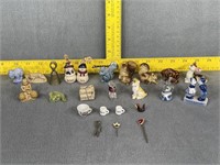 Miniature Animal, Cups, Pins, Figurines