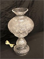 Waterford Crystal 2 pc Hurricane Electric Lamp
