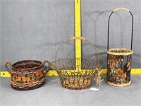 Brown / Gold Baskets
