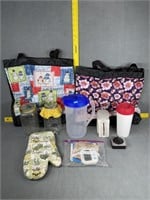 Carrying Bags, Picture, Jars, Scale, Mitt
