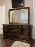 Low Boy Dresser with Mirror