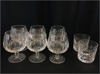 Crystal Brandy Snifters and Scotch Glasses