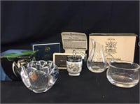 Crystal Items and Porcelain Egg Coddlers