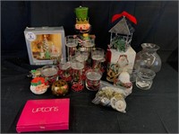 Various Christmas Candle Holders