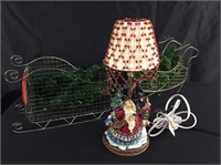 Christmas Lamp and Sleigh