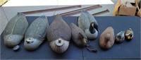Lot of duck and goose decoys (Cary light, air