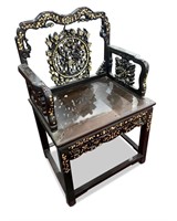 Chinese Late Qing Dynasty Armchair,