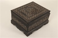 19th Century Colonial Indian Ebony Grooming Box,