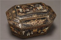 Chinese Lacquer Box and Cover,