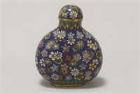 Chinese Cloisonne Snuff Bottle,