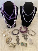 (3) necklaces (4) bracelets (3) earrings (3) pins