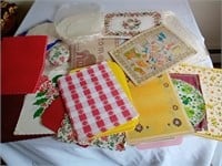 BL #2 of vintage doilies and placemats