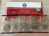1987 UNC COIN SET P&D