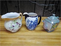 3 vintage water / tea pitchers