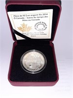 2014 Canada $10 Fine Silver coin Canadian Holiday