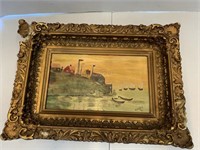 Old Painting with Frame