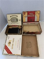 3 Old Cigar Boxes