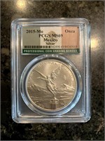 2015MO Mexico Onza PCGS MS69