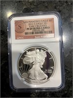 2012S Eagle Ultra Cameo PF69 Silver Dollar