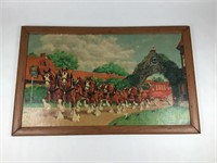 VTG Budweiser Clydesdales & Wagon Picture