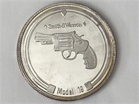 1oz. .999 Fine Silver Smith & Wesson Coin