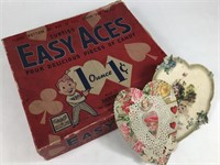 Vintage Valentines Day Cards & Easy Aces Candy Box