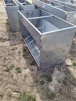 27"x5' Thorp Stainless Steel hog feeder - double