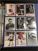 Vintage hockey cards COMPLETE SET in binder/