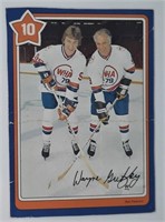 Rare Wayne Gretzky & Gordie Howe altéré mais rare